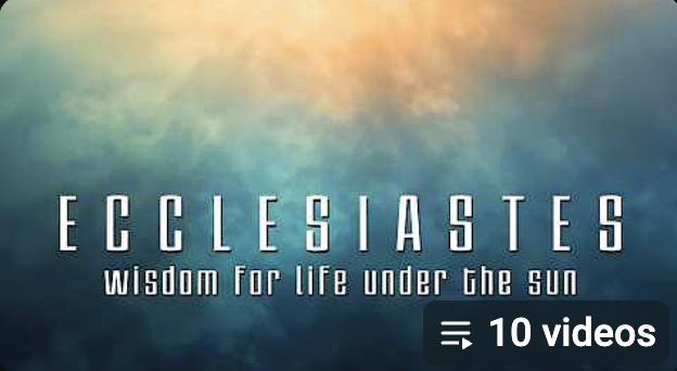 Ecclesiastes: Wisdom for Life Under the Sun sermon series graphic