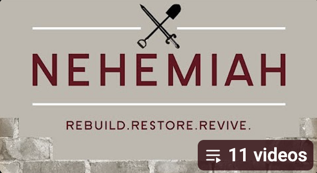 Nehemiah: Rebuild. Restore. Revive. sermon series graphic
